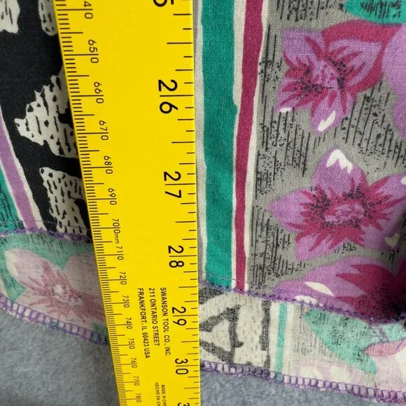 VNTG Wrangler Cowboy‑Cut Floral Aztec Pearl‑Snap Western Shirt Size 15 – Retro - Picture 7 of 11